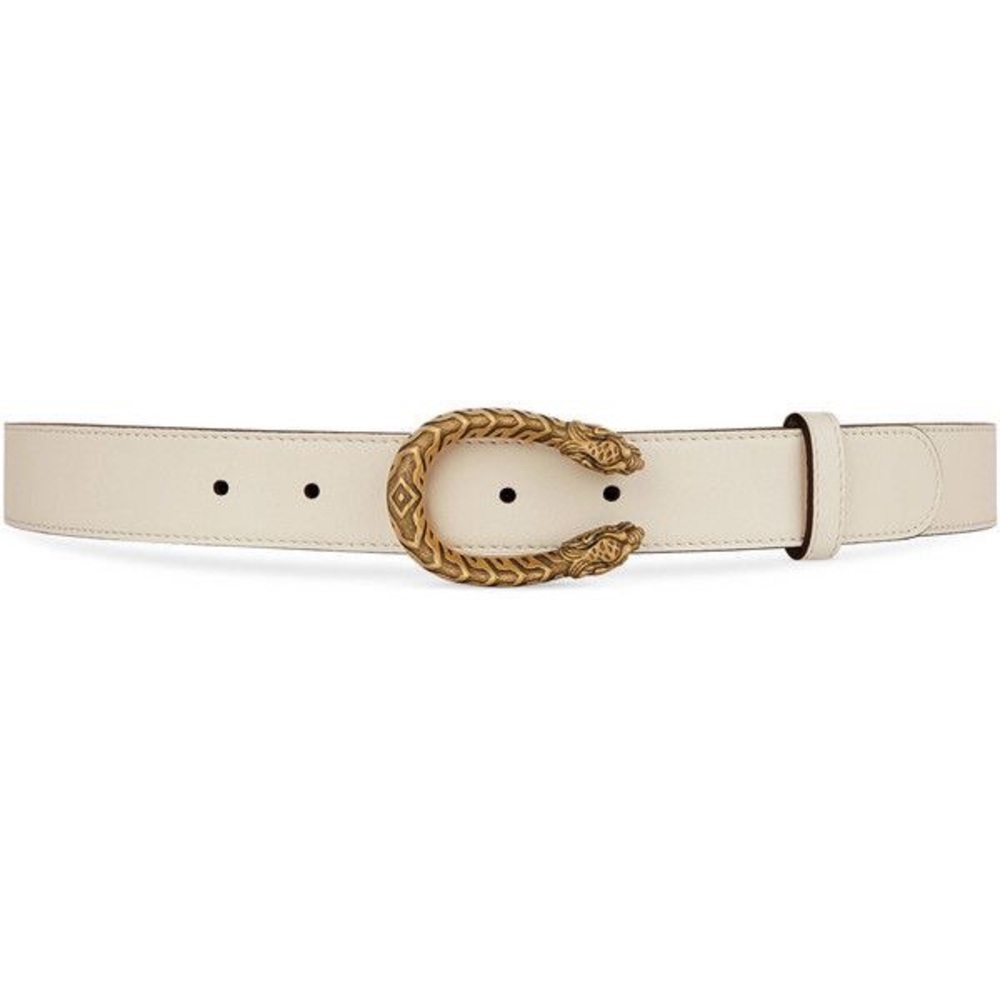 White Dionysus Gucci Belt sz 65 New with Tags